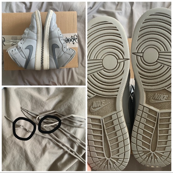 wolf grey jordan 1 mid - Picture 3 of 3